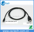 High speed Micro HDMI cable with ethernet (HDMI A type to HDMI D type) Hot!