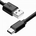 USB3.1 Type C手機數據線適用於樂視華為TypeC 充電線快充2A1米2米