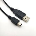 High Speed Black 1.8m USB 2.0 A Male to Mini 5 pin USB Cable