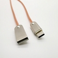 USB TYPT-C五金編織數據充電線