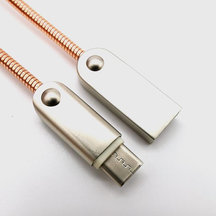 USB TYPT-C五金編織數據充電線 2
