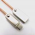 USB TYPT-C五金编织数据充电线 2