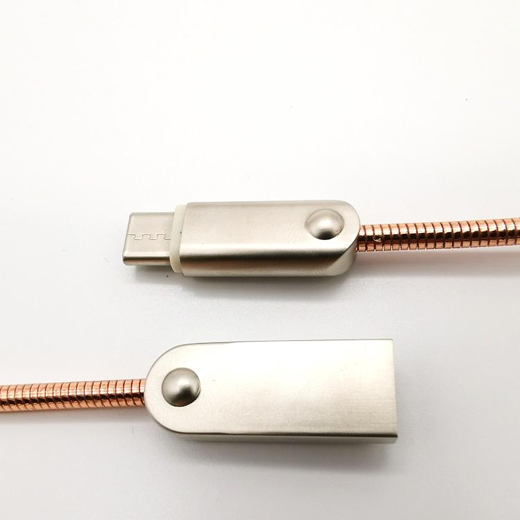 USB TYPT-C五金編織數據充電線 3