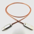 USB 2.0 A male to Type c male cable with  spring metal braid  6