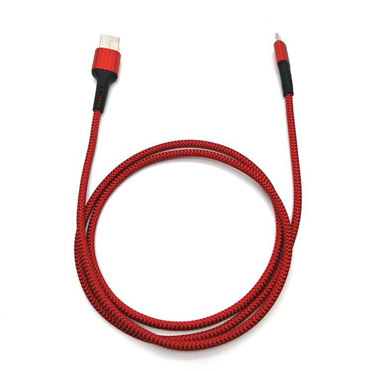 wholesale high quality  usb type c fast charging Nylon braided usb data cable 2