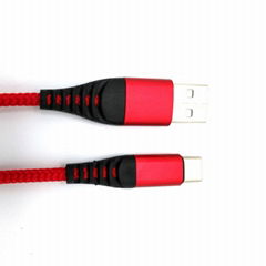 Nylon Braid USB Type c Fast Charging  Cable 