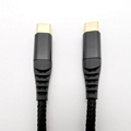 Gold Plated Nylon Braid Type c to Type c Charging Cable  1