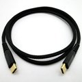 Gold Plated Nylon Braid Type c to Type c Charging Cable 