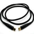 Gold Plated Nylon Braid Type c to Type c Charging Cable  7