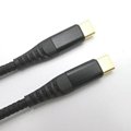 Gold Plated Nylon Braid Type c to Type c Charging Cable 