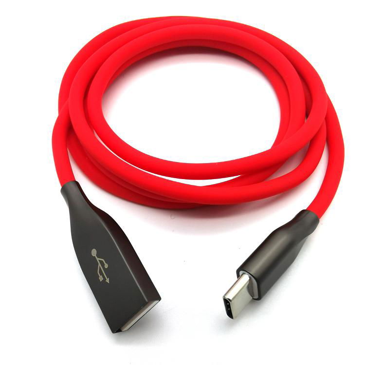 New Design Flexible Silicone Type-c Charging cable