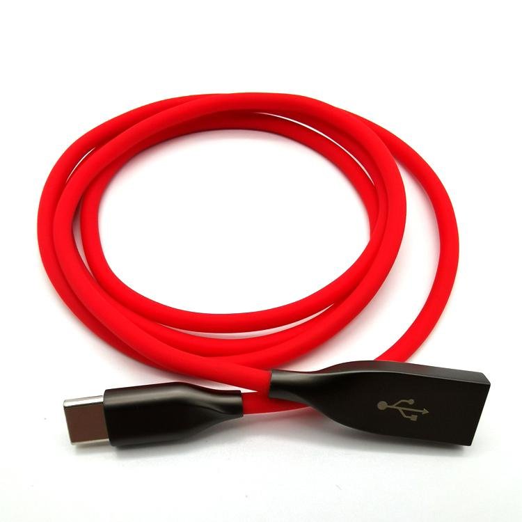 New Design Flexible Silicone Type-c Charging cable 3