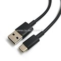 USB 2.0 A male to Type c male  cable black