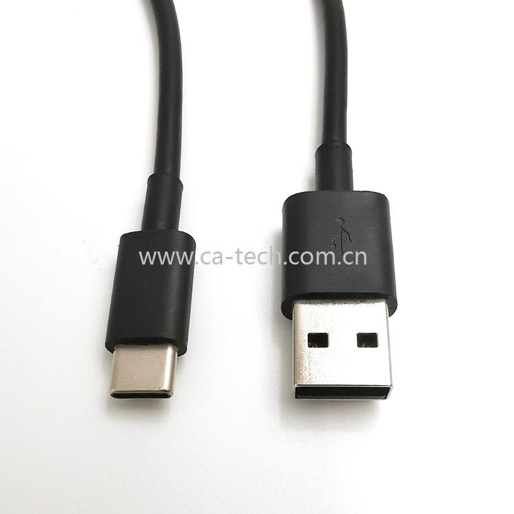 USB 2.0 A male to Type c male  cable black 2