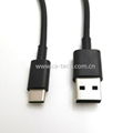 USB 2.0 A male to Type c male  cable black