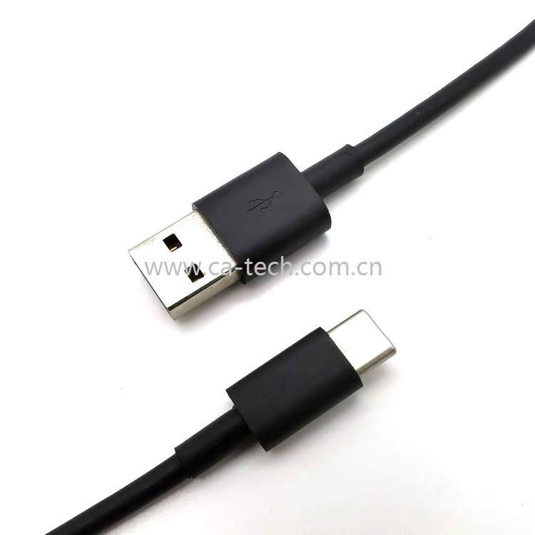 USB 2.0 A male to Type c male  cable black 4