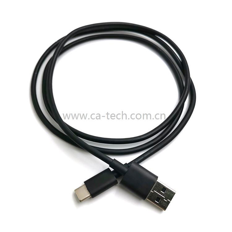 USB 2.0 A male to Type c male  cable black 5