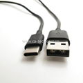 USB 2.0 A male to Type c male  cable black