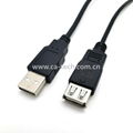 USB2.0 公對母延長線黑色 1