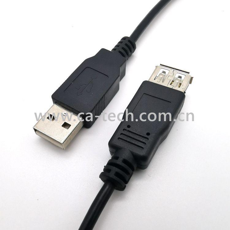 USB2.0 公对母延长线黑色 2