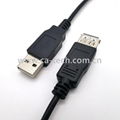 USB2.0 公對母延長線黑色 2