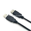 USB2.0 公對母延長線黑色 5