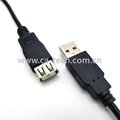 USB2.0 公對母延長線黑色 6
