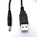 USB2.0 Male to DC 3.5 x1.35 Power Cable