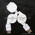 USB AM+IEEE1394 TO IPOD Retracta Cable