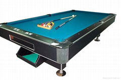 POOL TABLE WITH BALL RETURN SYSTEM 