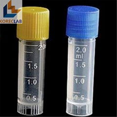 2 ml  with Cap Plastic Cryovial Tube  Cryogenic Self Standing Vial