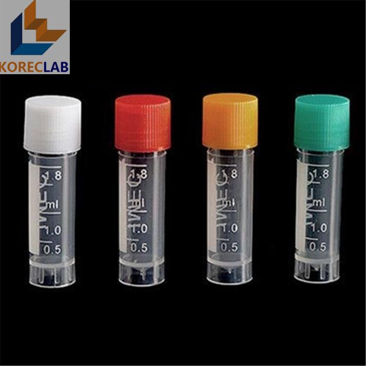 1.8 ml  with Cap Plastic Cryovial Tube  Cryogenic Self Standing Vial