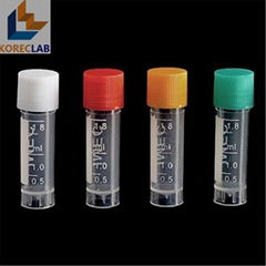 1.8 ml  with Cap Plastic Cryovial Tube  Cryogenic Self Standing Vial