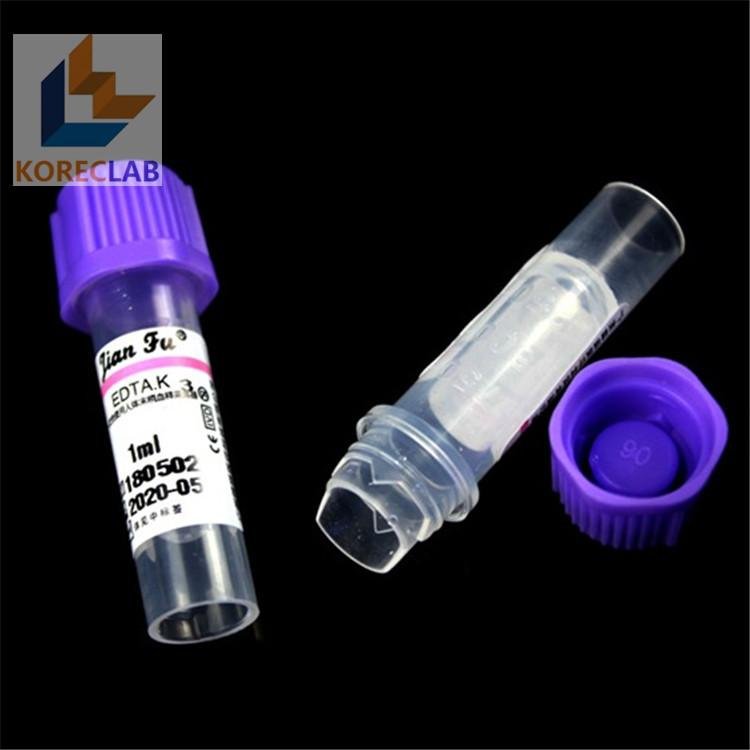 1ml Lab Test Use Edta K3 Blood Collection Tube Kctf Lab China Manufacturer Chemical Lab Supplies Chemicals Products