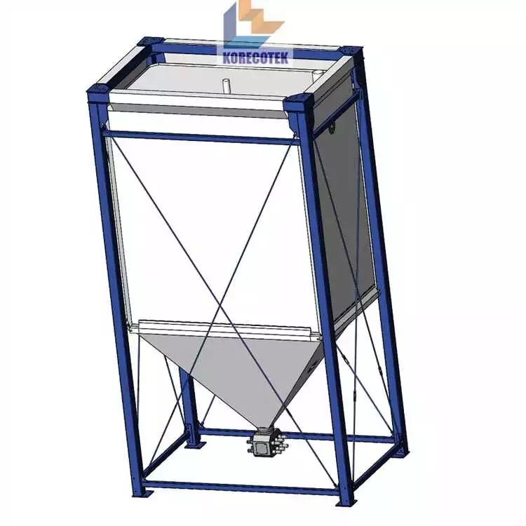 可定製的柔性靈活高性能織物工業散裝物料存儲料倉 2