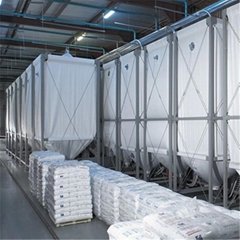 Customized 50m3 plastic molding factory flexible pellet storage silo 
