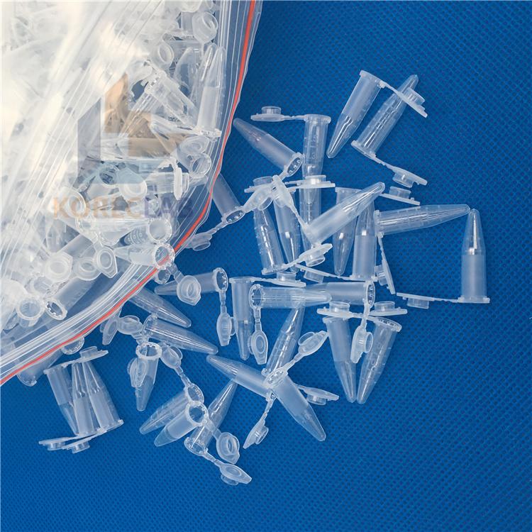 0.5ml plastic polypropylene dna free microcentrifuge tubes  3