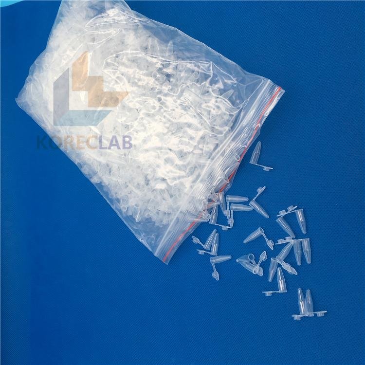 0.2ml plastic polypropylene dna free microcentrifuge tubes  2