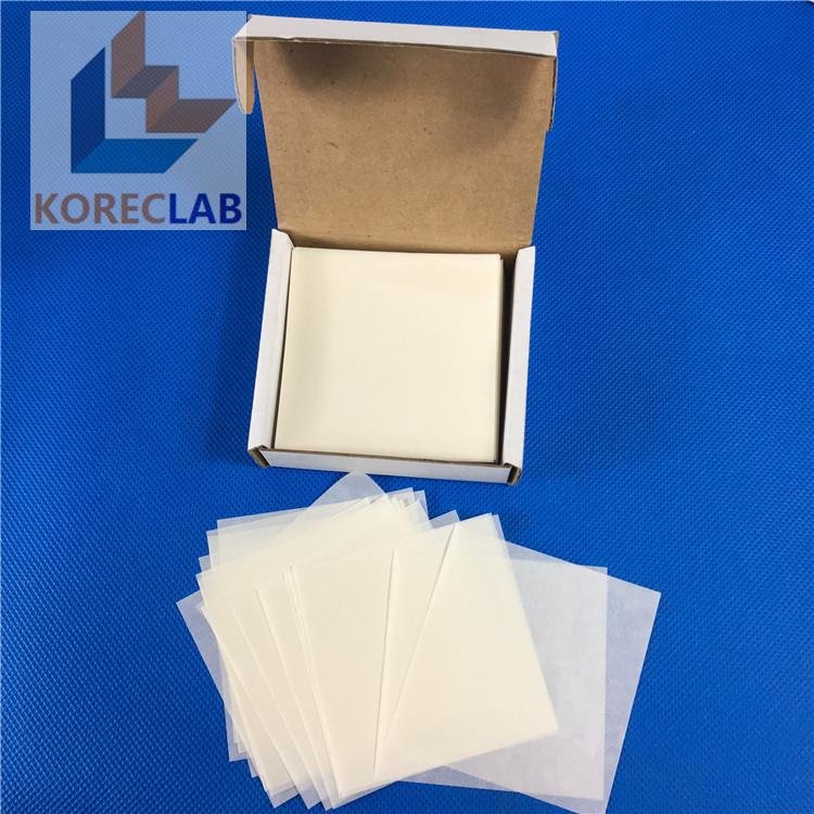 3" x 3" (76 x 76 mm) low nitrogen non absorbing high gloss cellulose weighing 