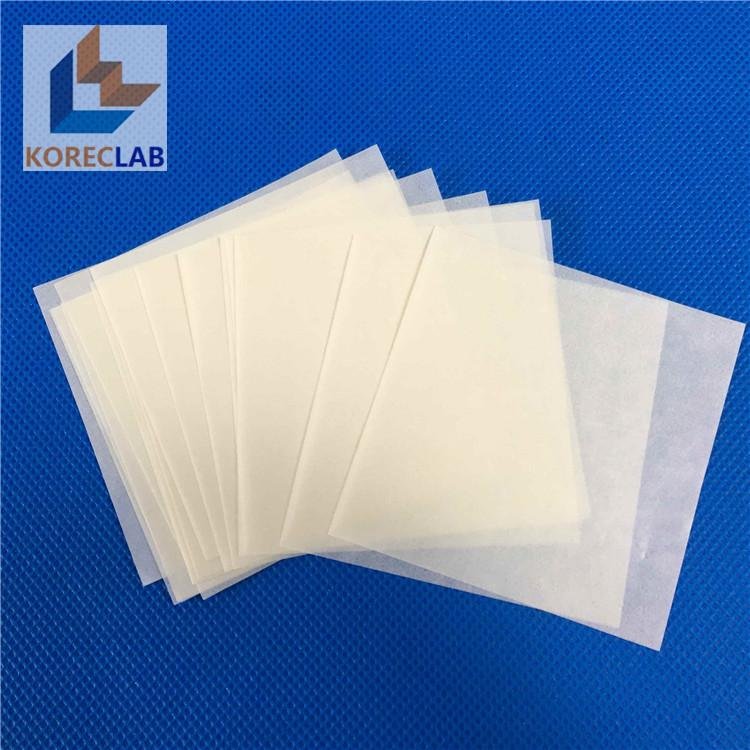 3" x 3" (76 x 76 mm) low nitrogen non absorbing high gloss cellulose weighing  2