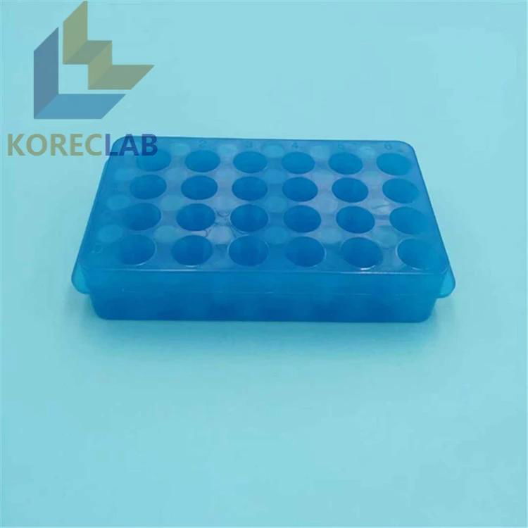 24 well lab use double  side PCR centrifuge test tubes rack 5