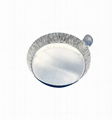 With tab round aluminum evaporating dish weighing boat