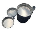 With tab round aluminum evaporating dish weighing boat