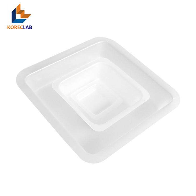 250ML Large Size Plastic Flat Bottom Square Sample Weighing Dishes/ Boats 2