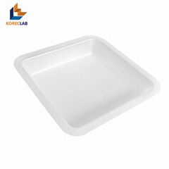 250ML Large Size Plastic Flat Bottom Square Sample Weighing Dishes/ Boats