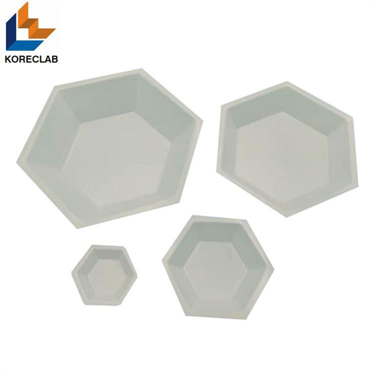 50ML Medium size Hexagonal Antistatic Plastic Polystyrene Sample Weighing Dishes 4