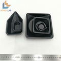 100ML Black Medium Size Plastic Flat Bottom Square Sample Weighing Pan