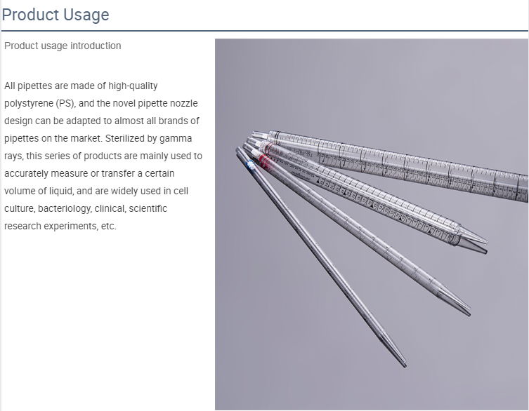 laboratory 5ml hospital accurate consumable disposable sterile serological pipet 3