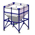 Pellet and Bulk Storage Fabric Flexible Silo with Weighing Scale 1