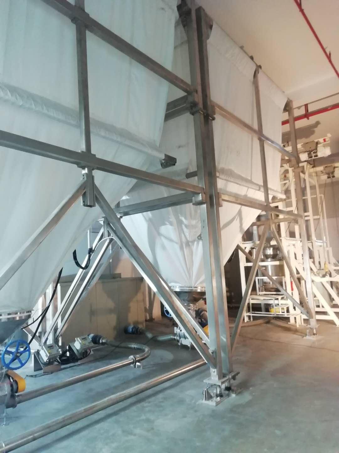 生产制造带称重的灵活柔性织物塑料粮食颗粒粉体储l料仓 2